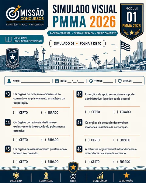 Amostra visual do material de preparação para a PMMA 2026